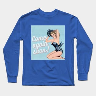 come again soon vintage poster Long Sleeve T-Shirt